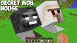 I found SECRET GOLEM HOUSE VS WITHER HOUSE UNDERGROUND in Minecraft ! NEW MOB HOUSE !