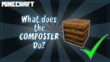 MINECRAFT | What Does a Composter Do? 1.16.5
