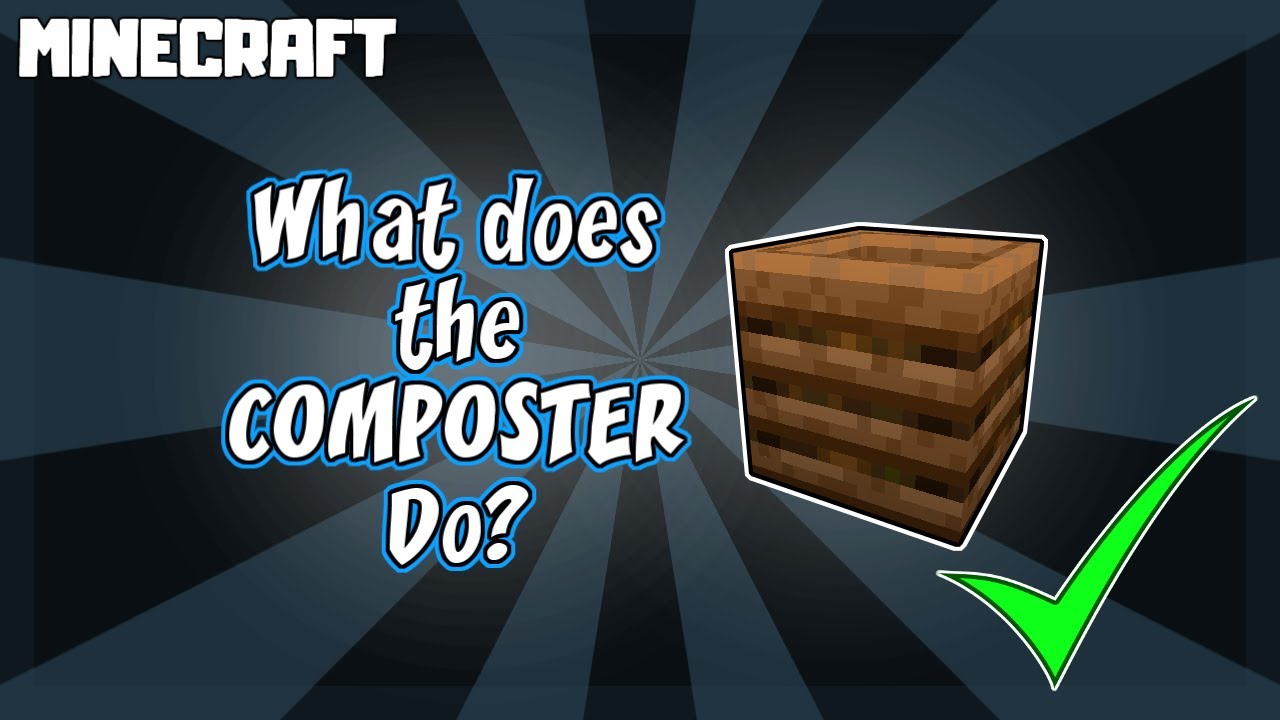 MINECRAFT | What Does a Composter Do? 1.16.5 - Minecraft videos