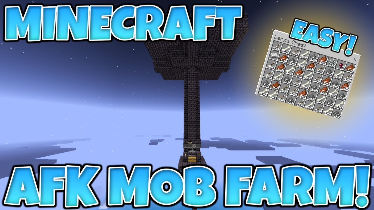 Minecraft 1.16.4 AFK MOB/XP FARM TUTORIAL! [Minecraft Bedrock, Java