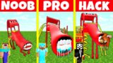 Minecraft Battle: NOOB vs PRO vs HACKER : SCP EXTRA SLIDE BUILD CHALLENGE / Minecraft Animation