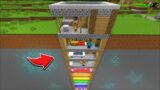 Minecraft DON'T ENTER FORBIDDEN UNDEGROUND BABY MOBS HOUSE MOD / DANGEROUS FLOORS !! Minecraft Mods