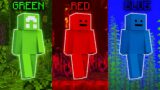 Minecraft Manhunt, But We Can't Touch Our Color