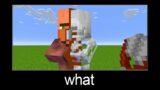 Minecraft wait what meme part 167 (villager skeleton)