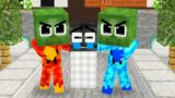 Monster School : Superhero Fire Baby Zombie and Ice Because Good – Sad Story – Minecraft Animation