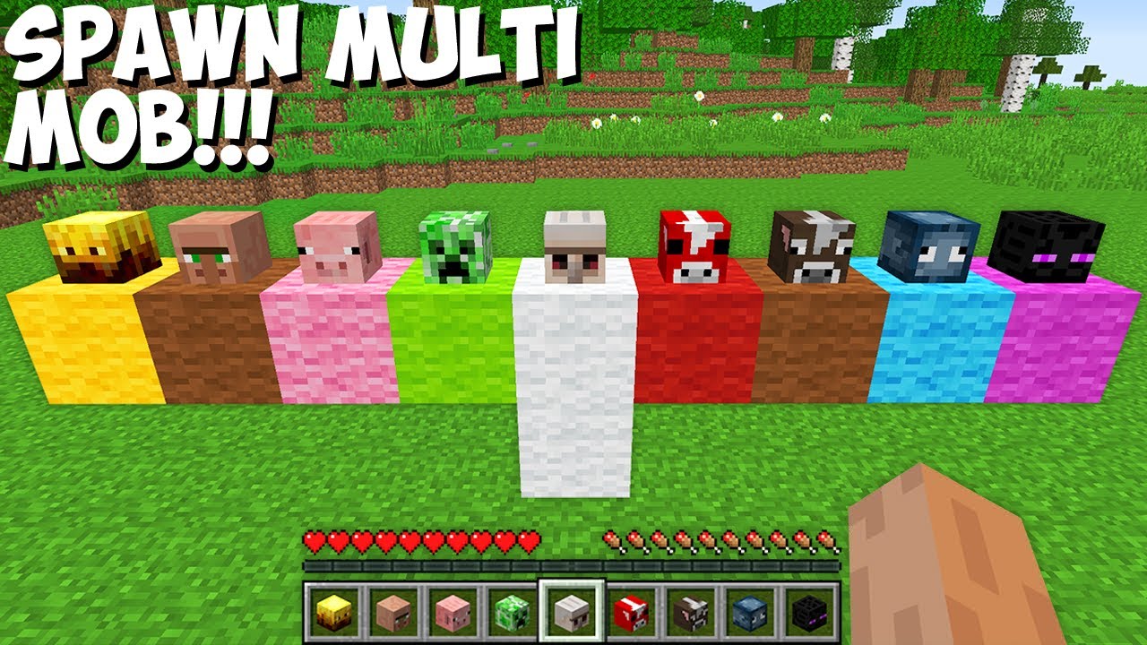 New SECRET WAY HOW to SPAWN ALL MOBS in Minecraft ! CHALLENGE 100 TROLLING ! Minecraft videos