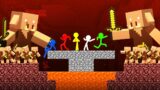 Stickman VS Minecraft: Giant Piglin Invasion – AVM Shorts Animation