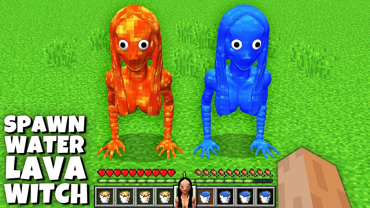 What if you SPAWN LAVA vs WATER MOMO in Minecraft ? BIGGEST MINION
