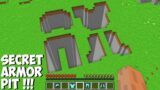 Where DOES THIS BIGGEST ARMOR PITS LEAD in Minecraft ? CURSED ARMOR TUNNEL !