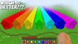 Which LONGEST RAINBOW HOUSE IS BETTER in Minecraft Challenge 100% Trolling