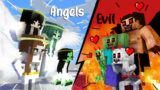 ANGELS VS EVIL – CUTE AND COOL STORY – MINECRAFT