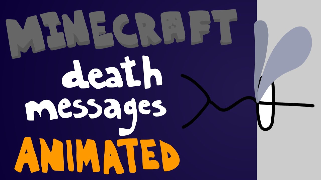 Every Minecraft Death Message Animated Minecraft videos