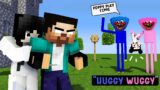 HUGGY WUGGY – PLAYTIME WITH HEROBRINE FAMILY – MINECRAFT