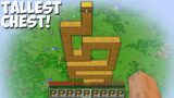 How to OPEN this INCREDIBLY TALLEST CHEST in Minecraft ? ! CURVED CHEST !