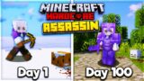 I Spent 100 days as an Assassin in Hardcore Minecraft…Here's What Happened