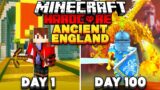 I Survived 100 Days in ANCIENT ENGLAND in Hardcore Minecraft