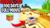 I Survived 100 Days in ONE BLOCK SKYBLOCK in Minecraft Hardcore!