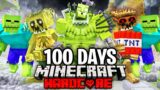 I Survived 100 Days in a ZOMBIE APOCALYPSE on Hardcore Minecraft.. Here's What Happened..