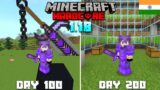 I Survived 200 Days In Caves And Cliff (1.18) In Minecraft Hardcore (HINDI)