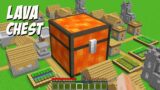 I found a HUGE LAVA CHEST in Minecraft! THIS IS THE BIGGEST CHEST!
