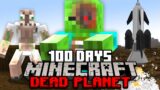 I survived 100 Days on a DEAD PLANET in Minecraft and Here's What Happened
