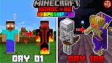 I survived 100 days in minecraft as a shapeshifter | 100 days as a shapeshifter | shapeshifter, wizx