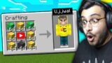 MINECRAFT BUT YOU CAN CRAFT YOUTUBERS | RAWKNEE
