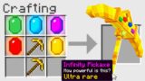 Minecraft But I Can Craft Infinity Pickaxe