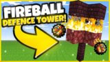 Minecraft Fireball Defence Tower #Shorts