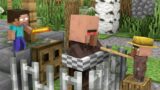 Monster School : Baby Villager and Baby Herobrine – Minecraft Animation