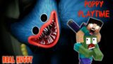 REAL HUGGY WUGGY EATS ZOMBIE – MONSTER SCHOOL – Minecraft Animation