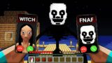 WHAT if you CALL MOMO or FNAF in Minecraft GAMEPLAY MONSTER SCHOOL minecraft animations