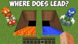 WHERE does LEAD LAVA SONIC STAIRS or WATER KNUCKLES STAIRS in Minecraft ? STRANGEST PASSAGE!