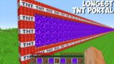 What if you LIGHT this MOST LONGEST TNT PORTAL in Minecraft ? BIGGEST PORTAL !