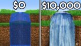 $0 VS $10,000 Minecraft