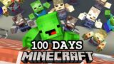 100 Days on a Zombie Apocalypse Island – Minecraft