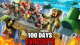 100 Days to evacuate a Minecraft Zombie City…