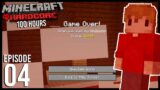 100 Hours In Minecraft Hardcore: Episode 4 – DISASTER