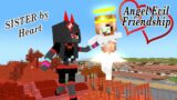 Angel and Evil Friendship Forever ( Good or Bad but you are my friend ) | Monster School : Minecraft