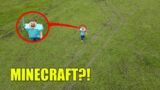 DRONE BERHASIL MENANGKAP STEVE MINECRAFT DI PERKEBUNAN! GILA DRONE KAMI DI AMBIL!