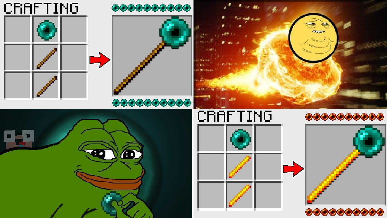 HOW TO CRAFT an ENDER PEARL STICKS in MINECRAFT? 2 SECRET RECIPES *OMG