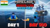 I SURVIVED 100 DAYS IN OCEAN ONLY WORLD IN MINECRAFT HARDCORE | HINDI