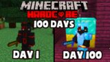 I Survived 100 Days In HARDCORE Minecraft – The Movie