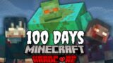 I Survived 100 Days in Minecraft Zombie Apocalypse Sky Cities … 100 Days in Minecraft