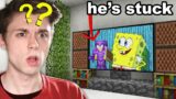 I Trapped my Friend in a CARTOON on Minecraft…
