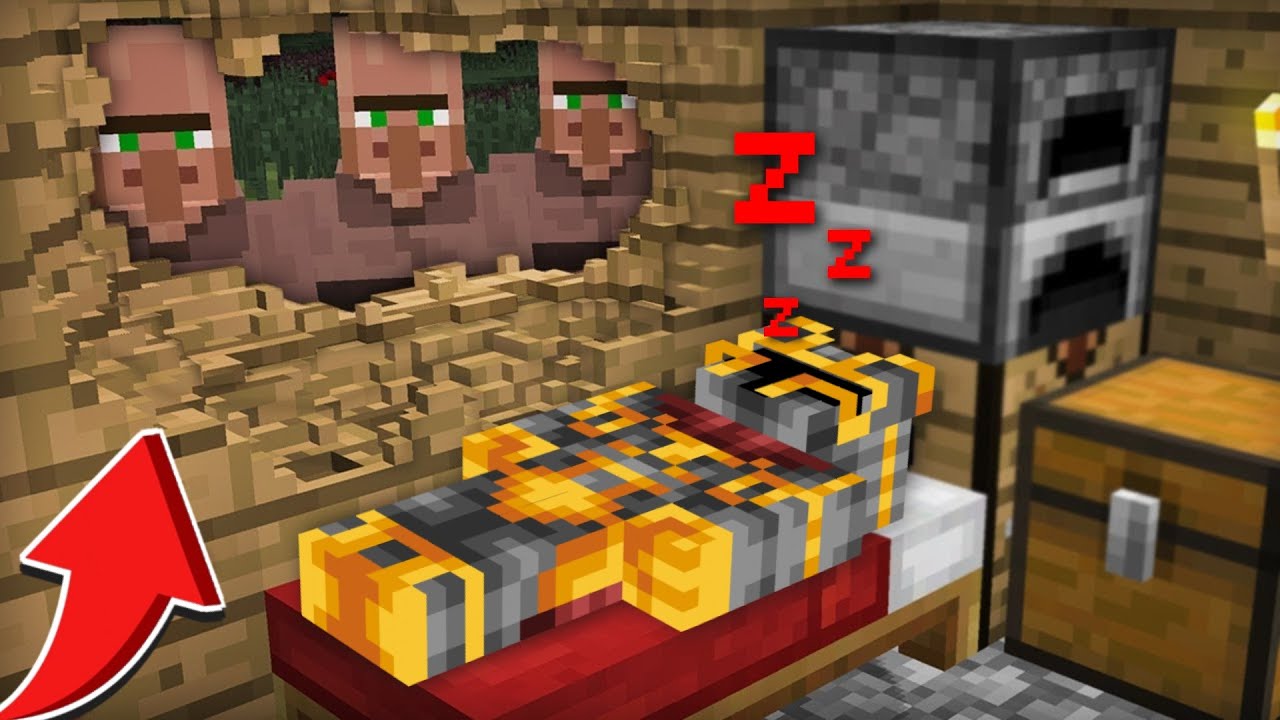 Minecraft SPYING VILLAGERS TRY TO STEAL MC NAVEED MOD ITEMS !! DON'T