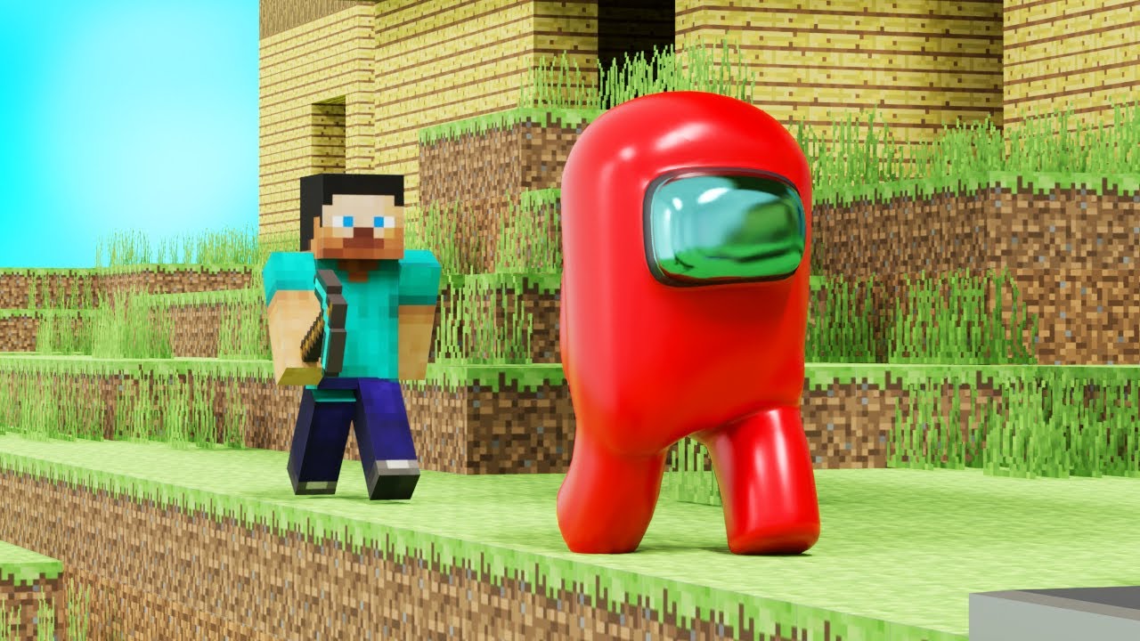 Minecraft Steve Vs Among Us Impostor - Minecraft videos