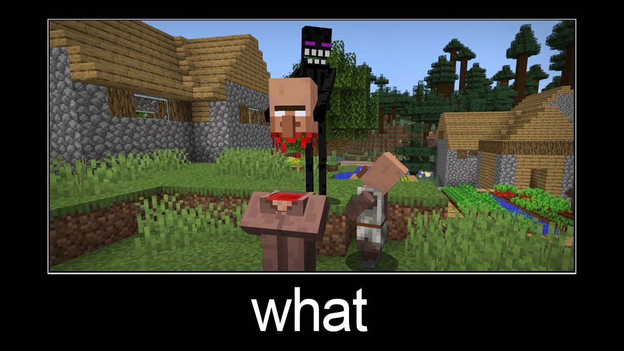 Minecraft wait what meme part 186 (scary Enderman) - Minecraft videos