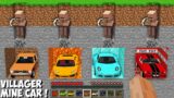 Which VILLAGER WILL GET THE BEST SUPER CAR in Minecraft ? SUPER CAR UNDERGROUND !