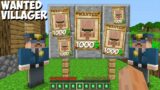 Why POLICE are WANTED for STRANGE VILLAGER in Minecraft ? CHALLENGE 100% TROLLING !
